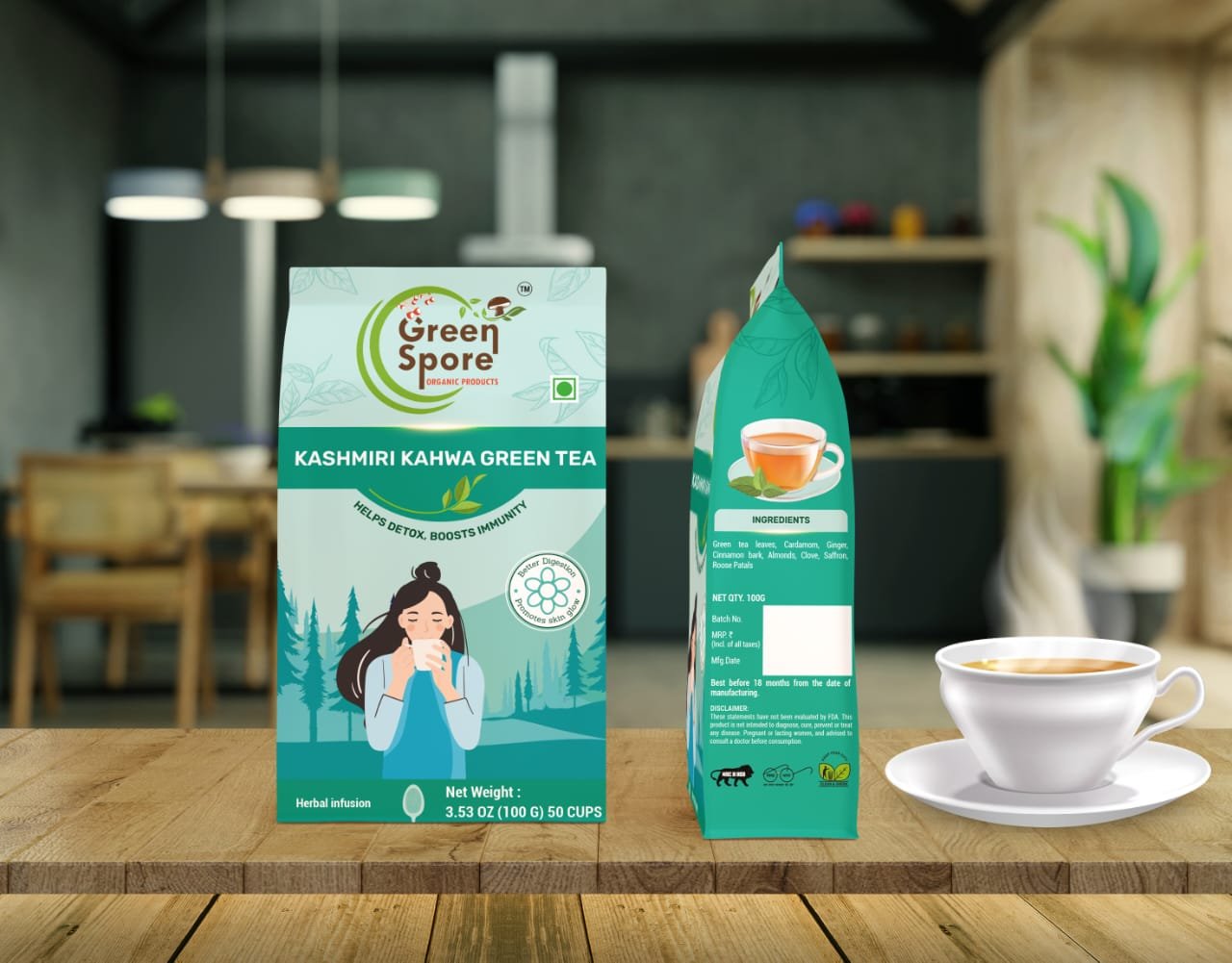 WhatsApp Image 2025-11-21 at 12.23.46 Kashmiri kahwa Green Tea (100g) - Image 1